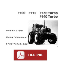 Fiat Fiatagri Winner F100 F115 F130 F140 Turbo Operator's Manual use maintenance