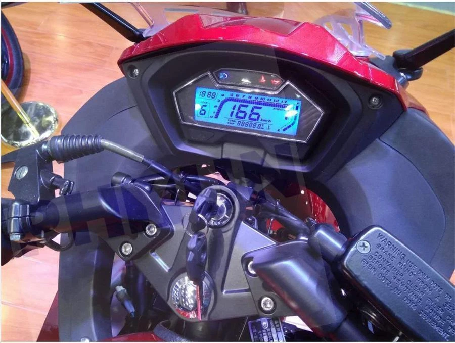 Motorcycle Speedometer Odo RPM Speed Fuel Gauge Kph Mph Water Temp Oil Meter - Image 2 of 4