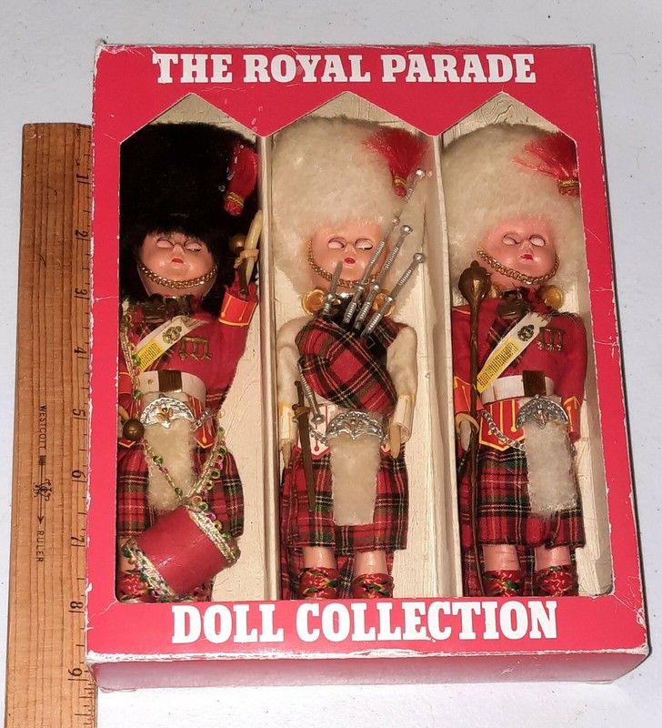 Vintage Rexard Dolls "The Royal Parade Doll Collection” Set of 3 – Sleepy Eyes.