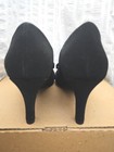 Easy Street Extreme Black Faux Suede Fabric Peep Toe Heels Shoes Size 9 New! — photo 3