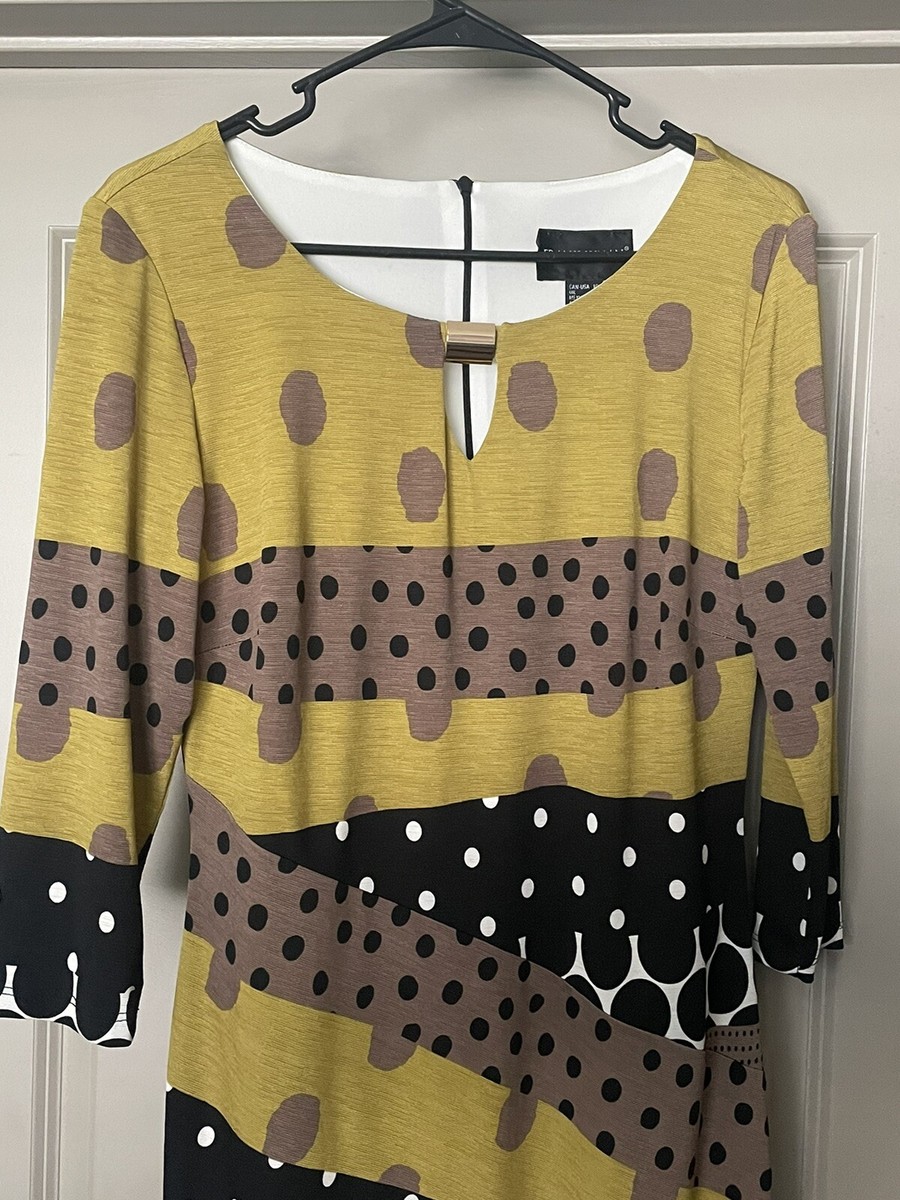 Frank Lyman Women's Multicolor Knit Sheath Pencil Dress 3/4