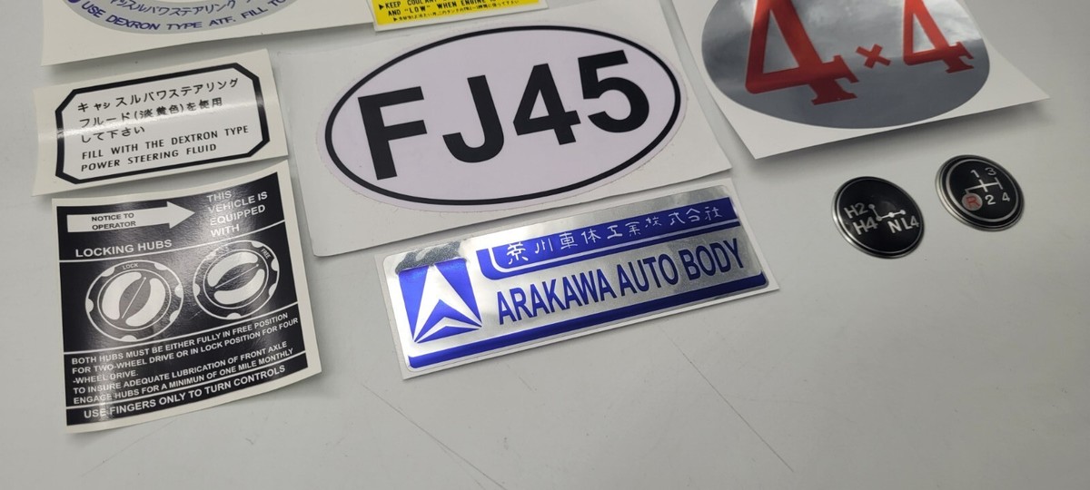 Toyota Land Cruiser FJ45 Vinyl Decals Set fits Rear | Colombia | Vinyl