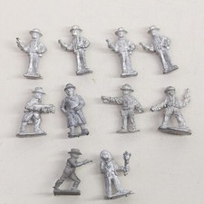Miniature Metal Game Gangster Figurine Lot of 10 A52