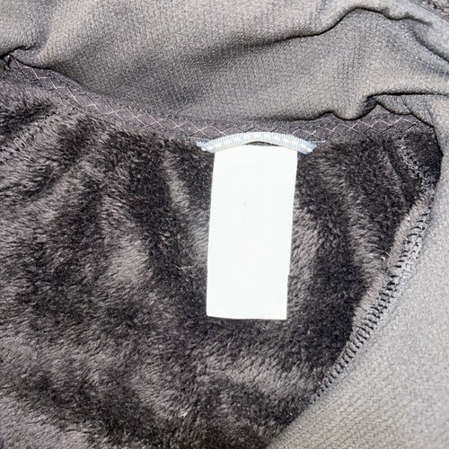 North Face 1/4 Zip Long Sleeve Buttery Soft Black Fleece Jacket Kangaroo Pouch M - Picture 12 of 19