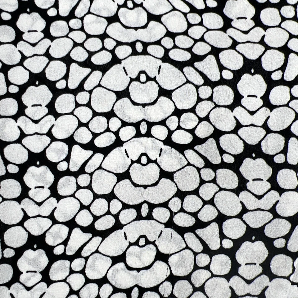 Blusa Olive & Oak Mujer Botón Cuello en V Manga Alta Baja 3/4 Negra Blanca Talla M Foto 3 de 4