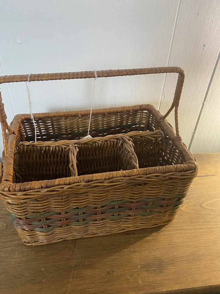 The Home Makers Idea Company Divided Organizer Basket Wired Sturdy NWT - Image 4 of 4