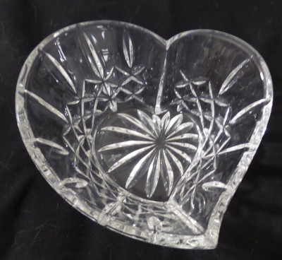 Waterford Crystal Heart Shaped Dish 6'' X3 1/2''H SIGNED