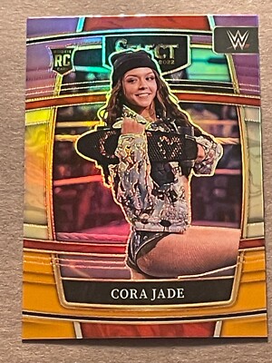 Cora Jade 2022 Panini Select WWE Purple & Orange Prizm Parallel SP Rookie RC #65