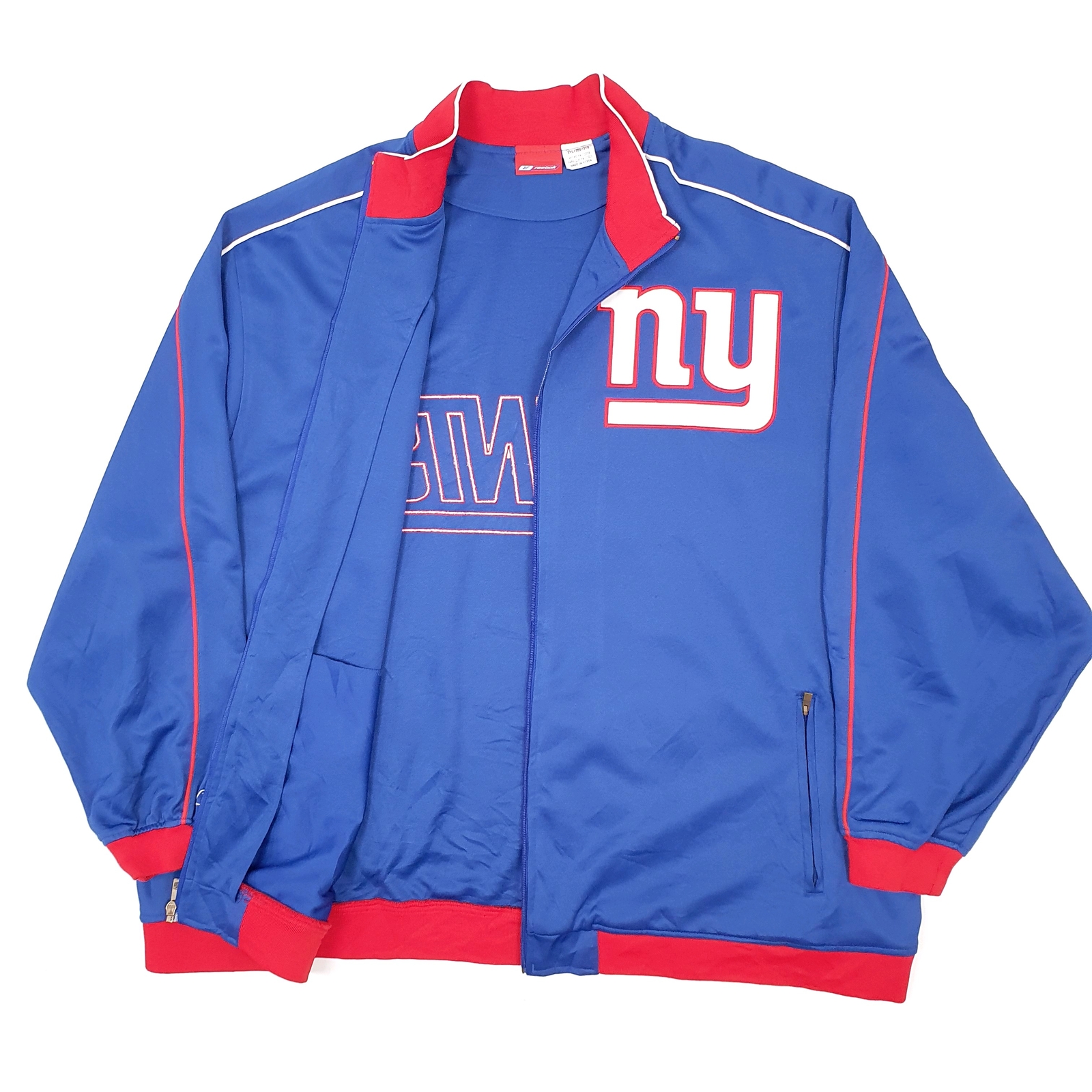 REEBOK Windbreaker Jacket Coat NFL New York Giants Mens XXXL image 2