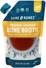 Bare Bones Organic Chicken Bone Broth - Gluten Free & Dairy Free - 16 oz