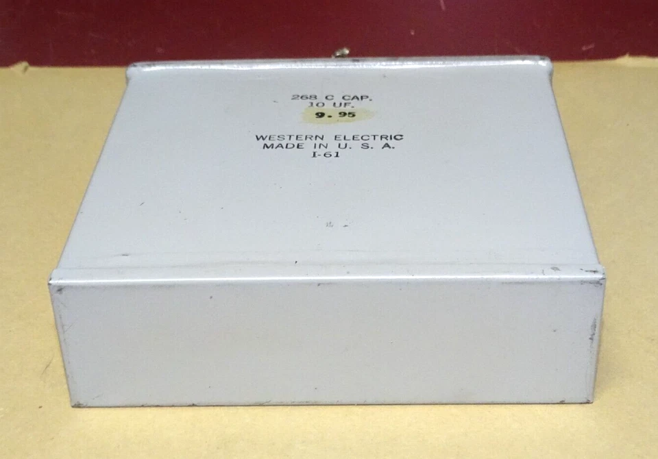 Condensador de aceite Western Electric tipo 268 C, 10 MFD, limpio, bueno Foto 4 de 4