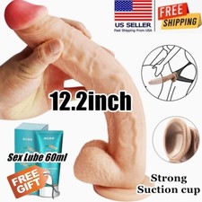 XXXL HUGE Realistic Huge Dildo BIG Penis Suction Cup Vagina G-Spot Sex Toy Adult