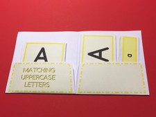 Montessori - Pre-Reading Three Part Cards And Folio - Matching Uppercase Letters