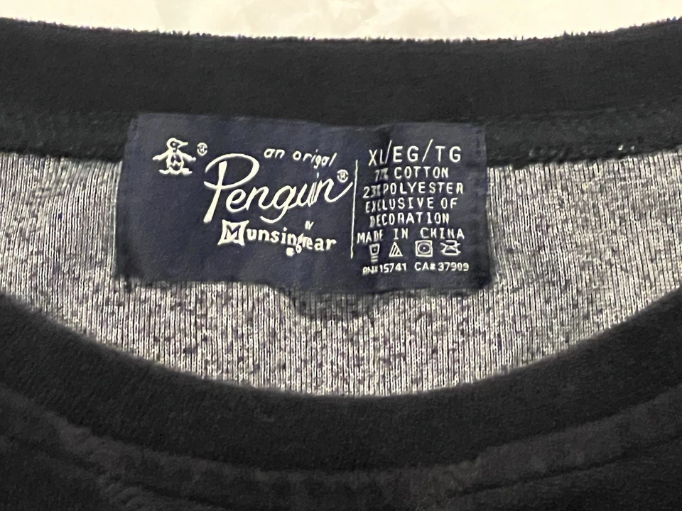 Chándal Original Penguin Warm Up Terciopelo XL Vintage Cuello Redondo Y2K Foto 3 de 4