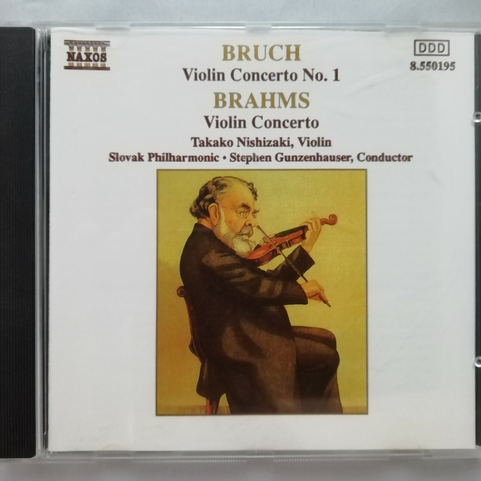 Bruch / Brahms: Violin Concertos / Nishizaki / Naxos CD 8.550195