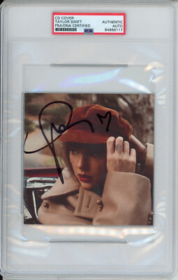 TAYLOR SWIFT Red TV SIGNED & HEART Autographed CD Cover Booklet