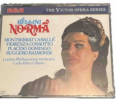 NORMA - BELLINI 3CD SET. Caballe, Cossotto, Domingo & London Phil. RCA, 1972. EX