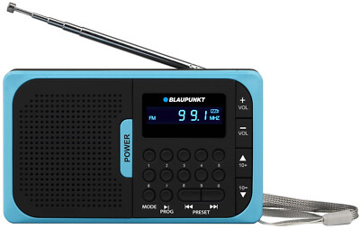 Blaupunkt PR5BL Tragbares Radio AM / FM MP3 SD USB Taschenradio Teleskopantenne
