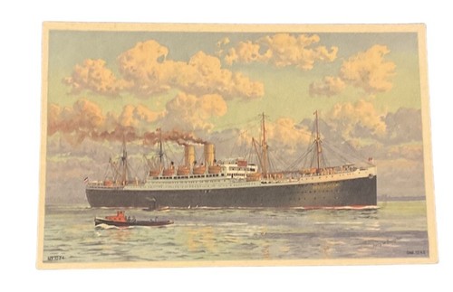 Deutschland Hamburg American Line May 17 1934 Lot Passenger List & Postcard A1 - Picture 8 of 9
