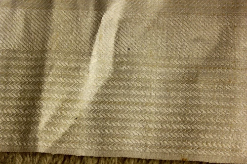Vintage French ? Imported Linen FABRIC striped Towel Farmhouse by yard width 19" image 10