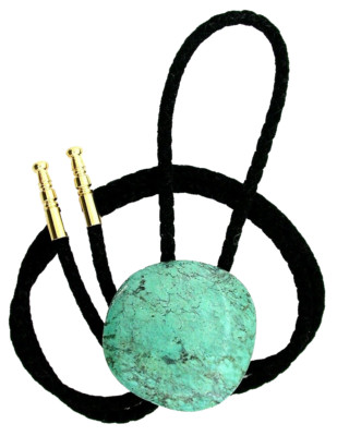 102.59 Carat Blue Green Spiderweb Turquoise Cabochon Cab Bolo Tie B17A130/12923