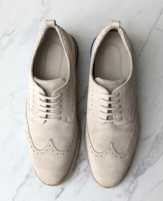 Cole Haan Grand Evolution Wingtip Pumice Stone Suede Oxford  display picture 1