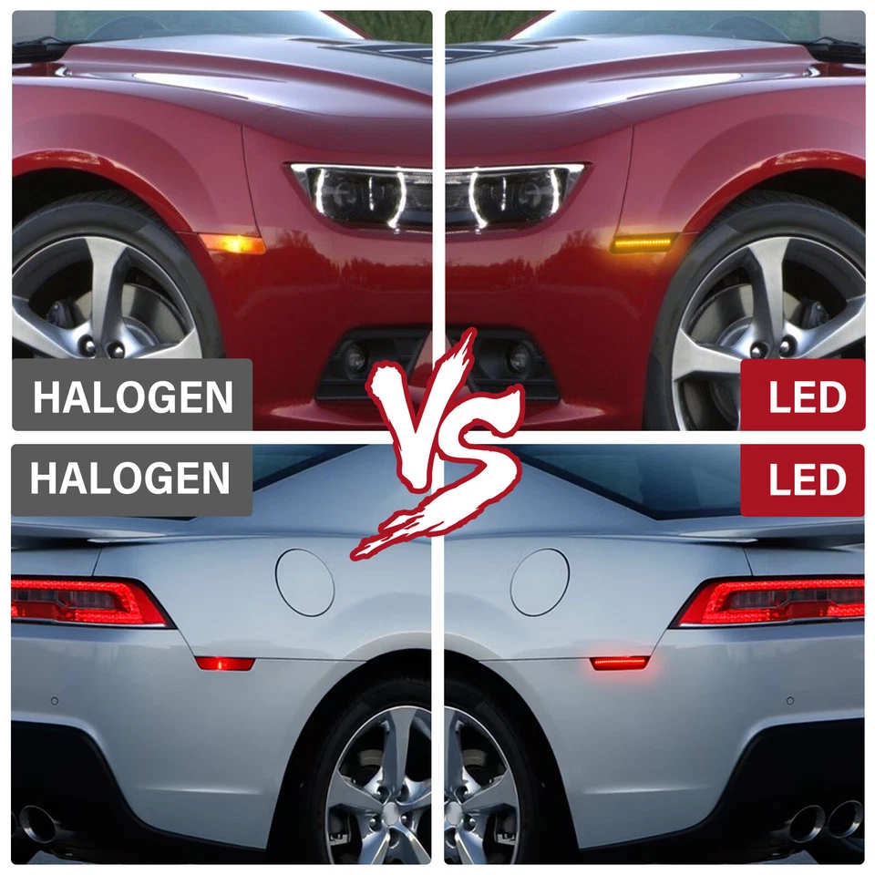 4 luces LED delanteras traseras laterales para Chevy Camaro SS LT ZL1 LS 2010-2015 Foto 2 de 4