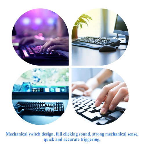 Tastatur- Und Mausset Büro Computertastatur Mit Hintergrundbeleuchtung - Bild 5 von 12