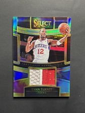 2018 Panini Select Throwback Memorabilia Tie-Dye Prizm /25 Evan Turner #TM-ETN