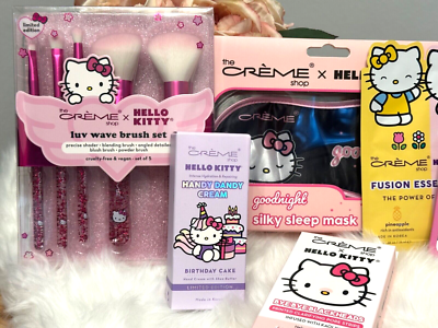 Hello Kitty x The Creme Shop Facial Makeup Beauty Lot Bundle 
