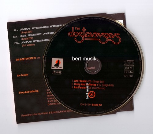 DOSTOYEVSKYS CD AM FENSTER CITY Coversong PROMO ★ Ostrock AMIGA Puhdys SILLY DDR - Bild 2 von 3