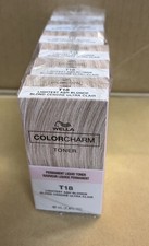 Wella Color Charm Liquid Toner T18 - Lightest Ash Blonde 1.42 Oz 6 Pack