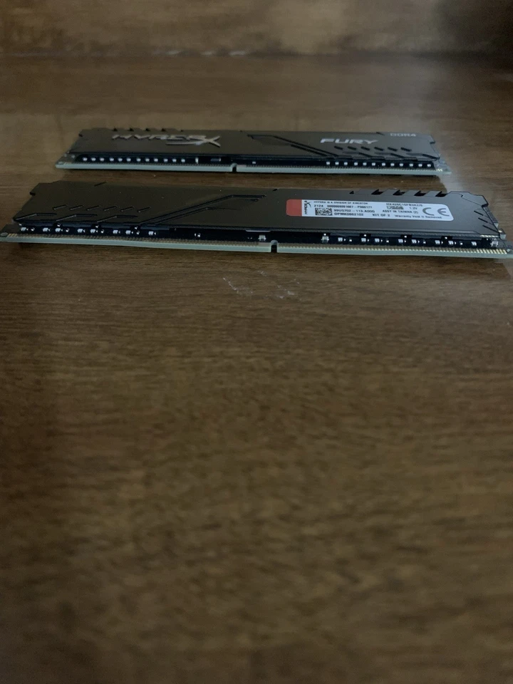 Kingston HyperX Fury DDR4 PC RAM 8 GB (2x4 GB) 2666 MHz memoria de escritorio disipada térmicamente Foto 3 de 4