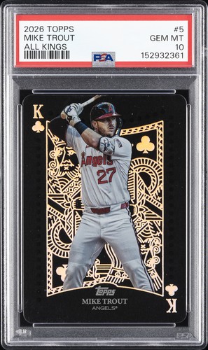 2026 TOPPS ALL KINGS #5 MIKE TROUT PSA 10