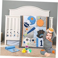 Sport Baby Crib Bedding Sets - No.1 Champ Ball 3-piece Sport No.1 Champ Balls