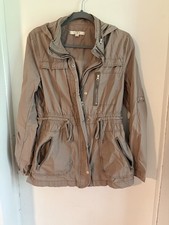 Ann Taylor LOFT Womens Anorak Jacket Hooded Z...