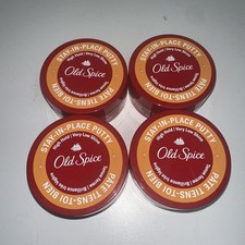 LOT OF 4-Old Spice Stay In Place Putty, 2.22 oz High Hold FREE SHIPPING