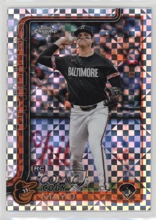 2025 Topps Chrome X-Fractor Coby Mayo #120 1pi4