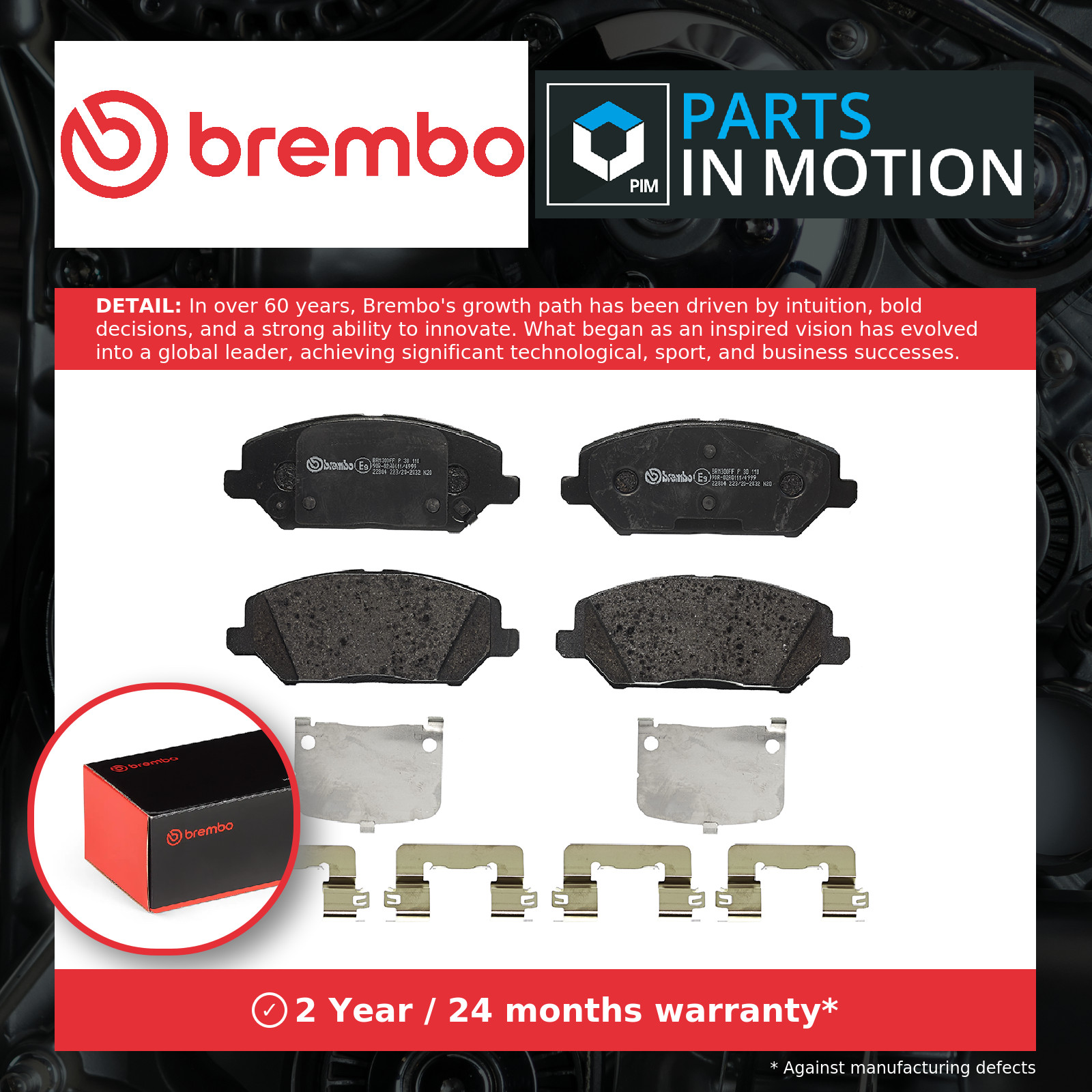 ✅Fits BREMBO KLOCKI SZCZEKI CYLINDERKI P 30 110 BRAKE PADS FRONT ⭐UK Seller⭐ - Image 19