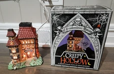 Vintage 1990s Creepy Hollow Dr. Frankenstein's Mansion Halloween w/ Lighted Cord