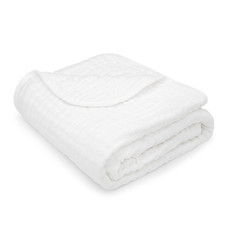 Baby Muslin Cotton Blanket: White