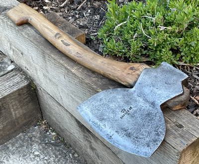 Vintage große Brades 7,5 Pfund Axt Fällaxt Holzspalter Gartenwerkzeug