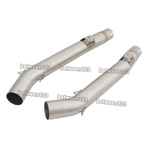 Slip For Suzuki Vstrom 1000 DL1000 2002-2013 Exhaust Mid Link Black Muffler Pipe - Picture 10 of 15