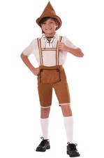 Brand New Storybook Hansel German Lederhosen Boys Child Costume Medium 
