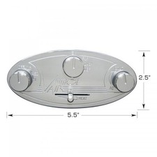 Vintage Air Gen Ii Streamline Proline Oval Control Panel With Polished Finish