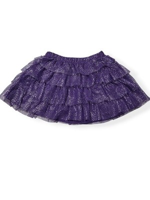 HEALTHTEX Purple Sparkle Tulle Ruffle Skirt, Toddler Girls 18 months