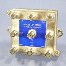 Leviton 1x8 Passive Cable Video Distribution Splitter Module NO Bracket 47690-8C