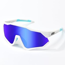 Sports Polarized Sunglasses, Wraparound Shield Cycling Eyewear