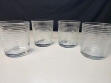 Vintage Pasabahce Horizontal Line Tumblers Co...