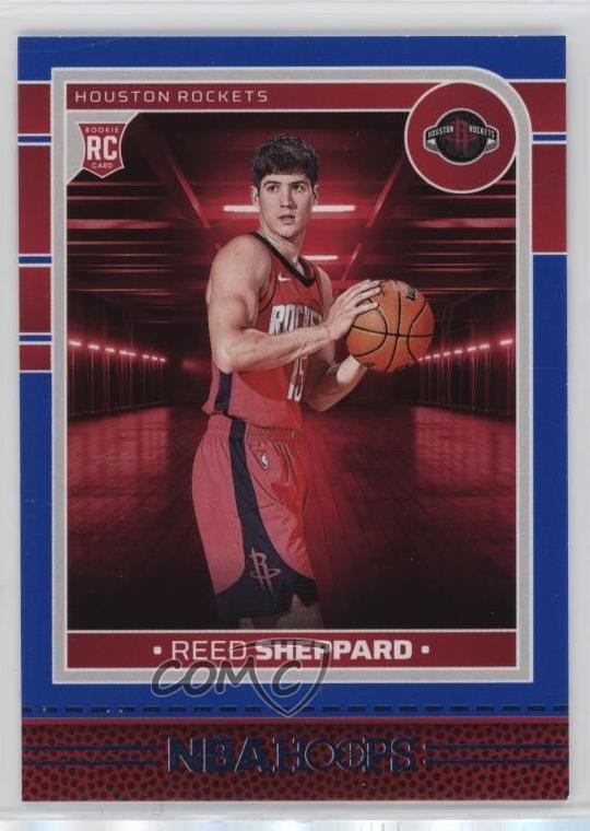 2024-25 Panini NBA Hoops Rookies Blue Reed Sheppard #233 9p5